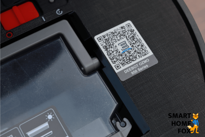 QR-Code für die Einrichtung der App des Deebot OZMO 950